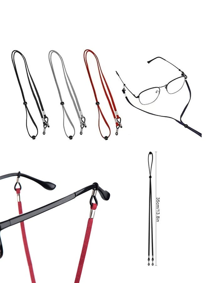 16 Pairs Eyeglasses Retainers and 3Pcs Eye Glasses String Holder Strap, Premium Silicone Anti-Slip Eyeglass Holder, Comfort Ear Grip Hooks Protectors for Spectacle Sunglasses Reading Glasses Eyewears - Image 3